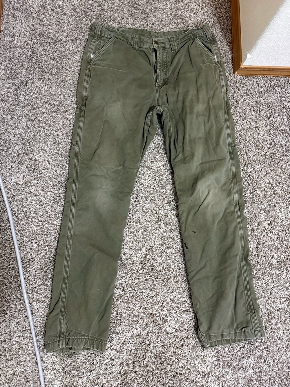 Carhartt Olive Green Cargo Pants